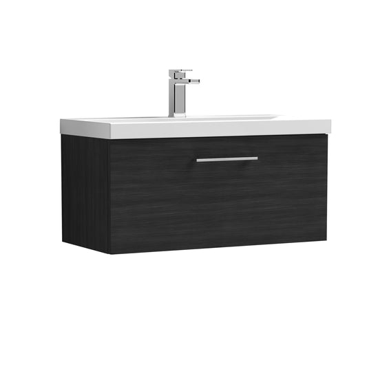 nuie 800mm wall hung 1 drawer vanity basin 1arn625a, Nuie, Wall Hung Vanity Unit, 1