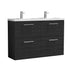 nuie 1200mm floor standing 4 drawer vanity double basinarn633c, Nuie, Sink Vanity Unit, Basin Unit, 1