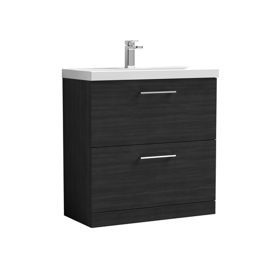 nuie 800mm floor standing 2 drawer vanity basin 1arn635a, Nuie, Sink Vanity Unit, Basin Unit, 1
