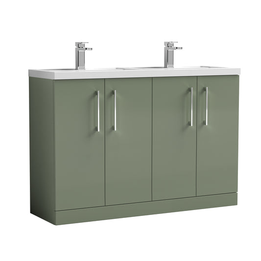 nuie 1200mm floor standing 4 door vanity double basinarn803c, Nuie, Sink Vanity Unit, Basin Unit, 1
