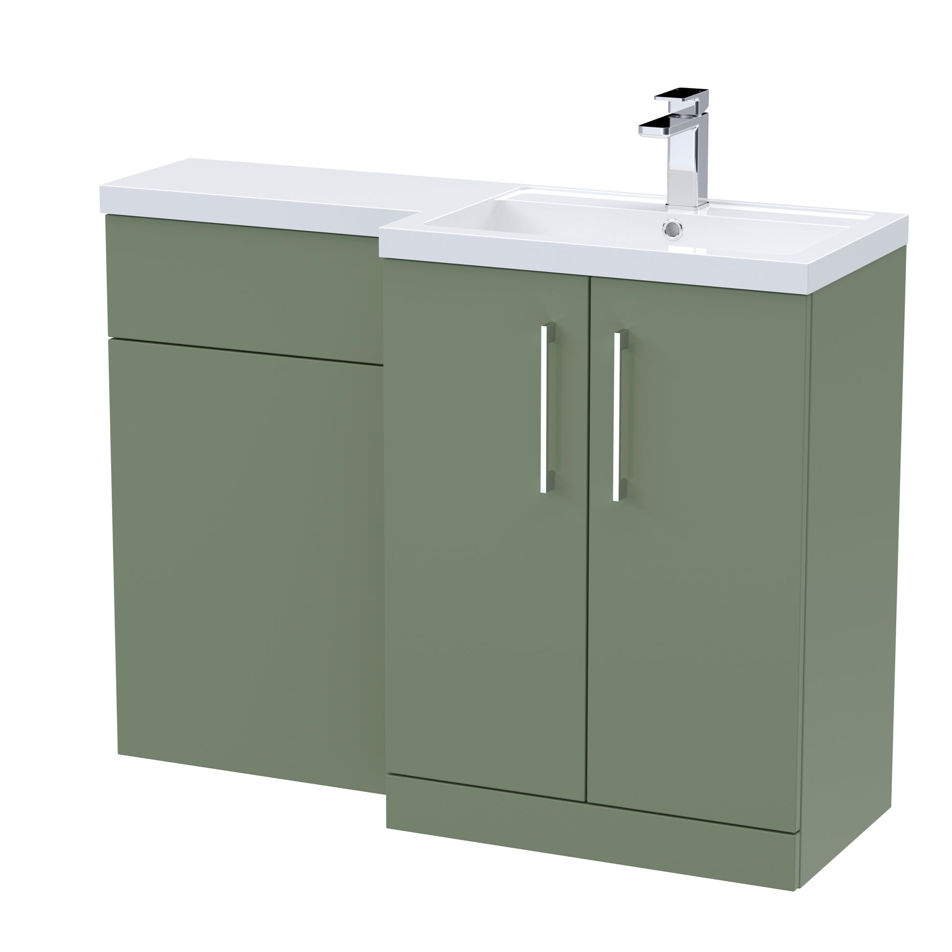 Nuie Arno 1100mm Right Hand Combination Satin Green