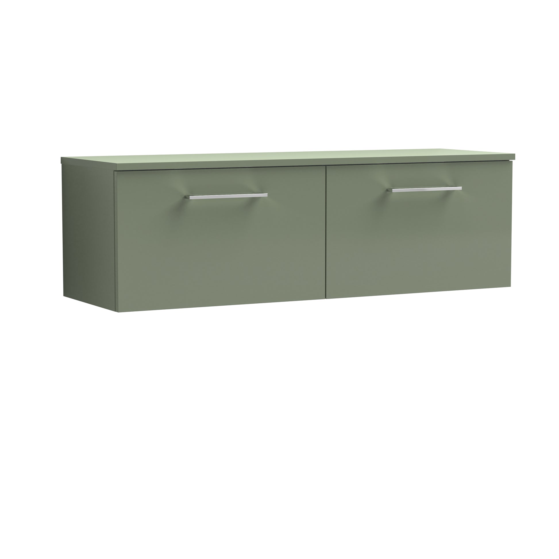 Nuie 1200mm Wall Hung 2 Drawer Vanity & Worktop