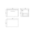 Nuie 600mm Wall Hung 1 Drawer Vanity & Worktop