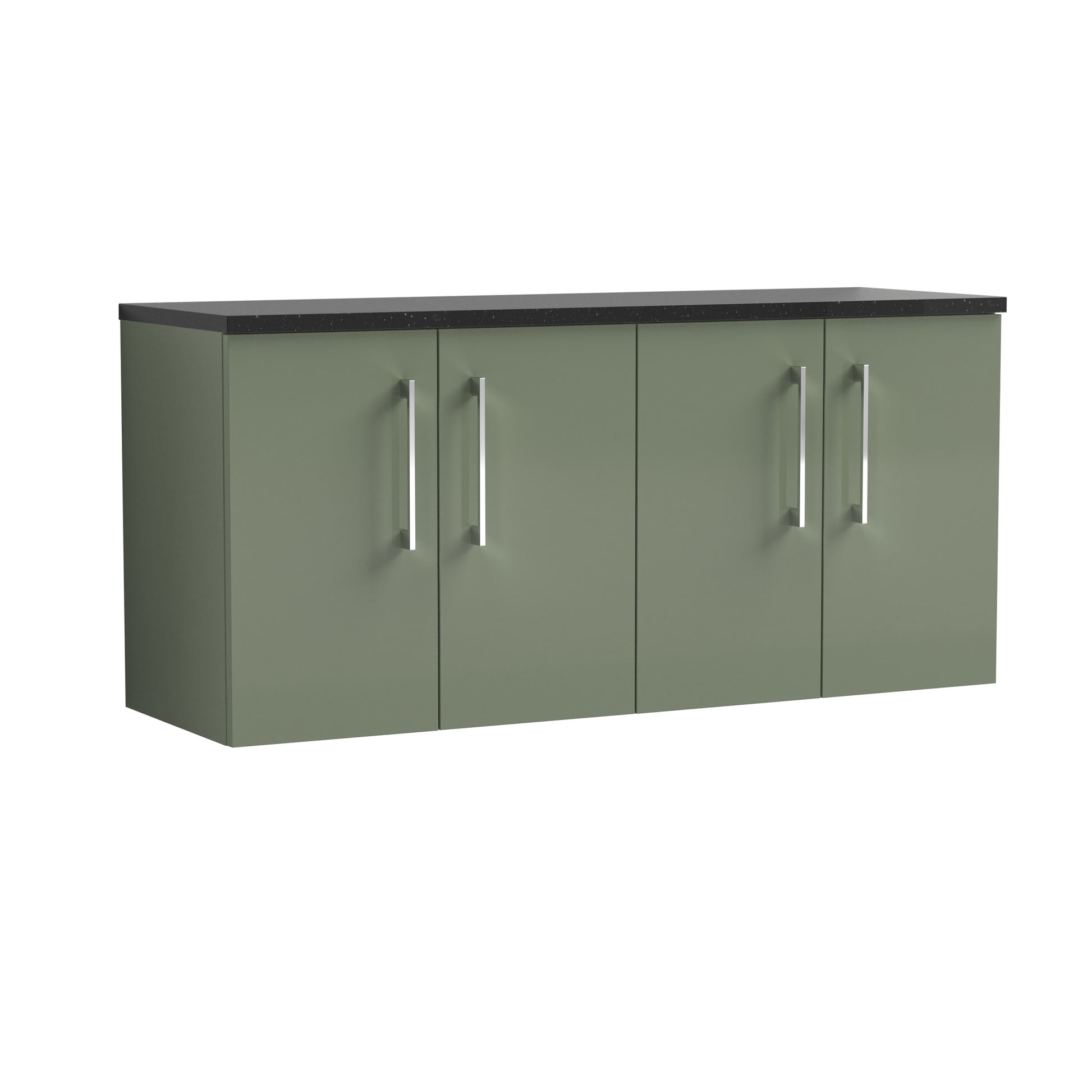 Nuie 1200mm Wall Hung 4-Door Vanity & Laminate Worktop