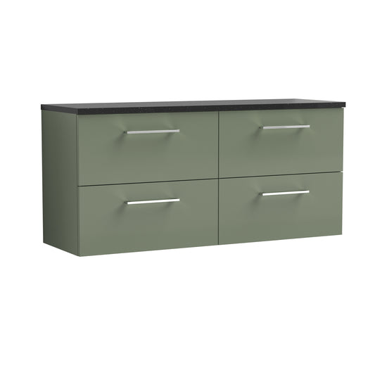 Nuie 1200mm Wall Hung 4-Drawer Vanity & Laminate Worktop