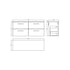 Arno 1200mm Wall Hung 4 Drawer Vanity & Worktop