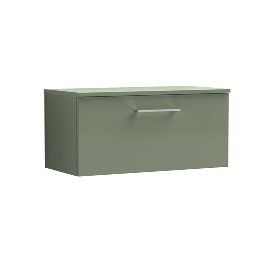 nuie 800mm wall hung 1 drawer vanity worktoparn825w, Nuie, Wall Hung Vanity Unit, 1