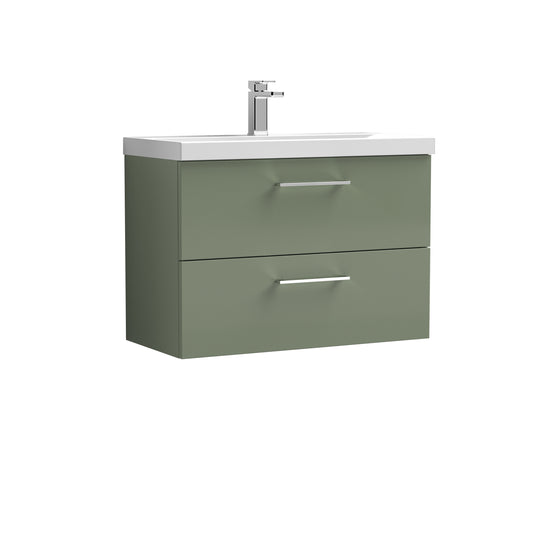 nuie 800mm wall hung 2 drawer vanity basin 1arn826a, Nuie, Wall Hung Vanity Unit, 1