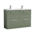 nuie 1200mm floor standing 4 drawer vanity double basinarn833c, Nuie, Sink Vanity Unit, Basin Unit, 1