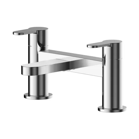 Arvan Deck Mounted Bath Mixer Tap Chrome