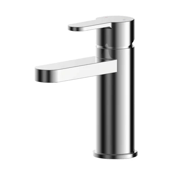 Arvan Basin Mixer Tap With Push Button Waste Chrome
