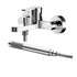 Arvan Wall Mounted Bath Shower Mixer Tap With Shower Kit Chrome