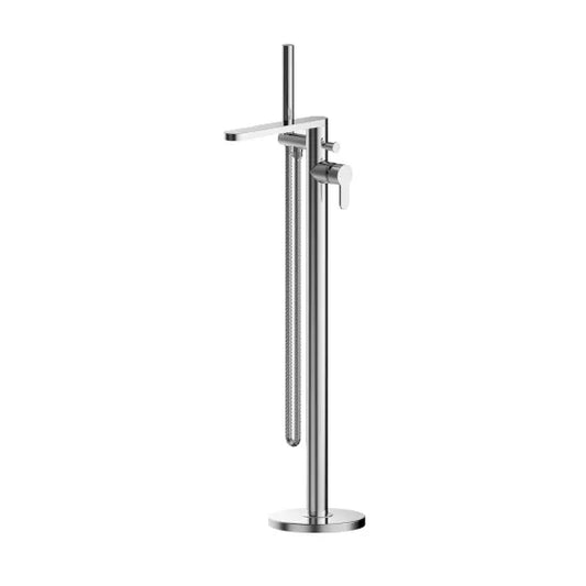 Arvan Freestanding Bath Shower Mixer Tap With Shower Kit Chrome