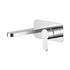 Arvan Wall Mounted Basin Mixer Tap With Plate Chrome