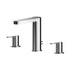 Arvan Deck Mounted 3 Tap Hole Basin Mixer Tap With Pop Up Waste Chrome