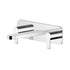 Arvan Wall Mounted Basin Mixer Tap With Plate Chrome