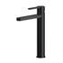 Arvan High-Rise Basin Mixer Tap (No Waste) Black Matt