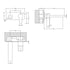 Arvan Wall Mounted Basin Mixer Tap With Plate Brushed Pewter