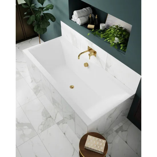 Nuie Eternalite Square Double Ended Bath 1800 x 800mm