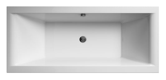 Nuie Eternalite Square Double Ended Bath 1700 x 700mm