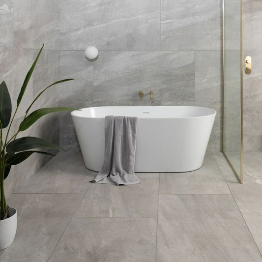 Astra Grey Matt Stone Effect Tiles 1200x600mm