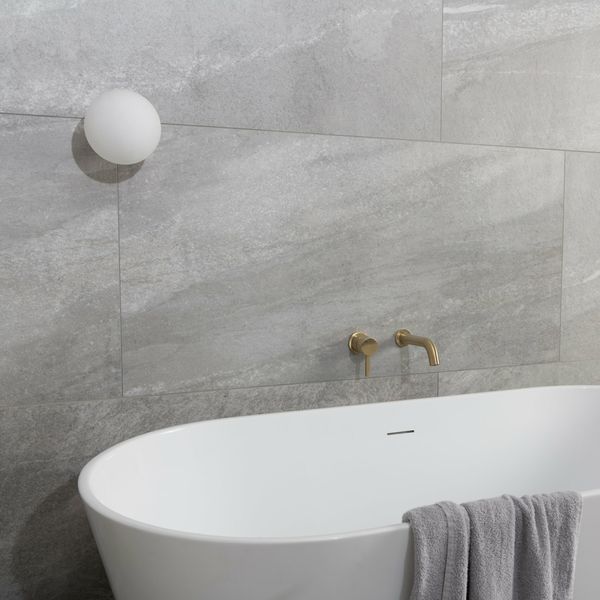 Astra Grey Matt Stone Effect Tiles 1200x600mm