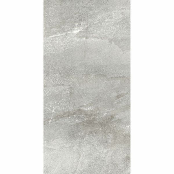Astra grey matt stone-effect tiles, 1200x600mm, suitable for floors and walls, made of porcelain, in a sleek grey finish.
