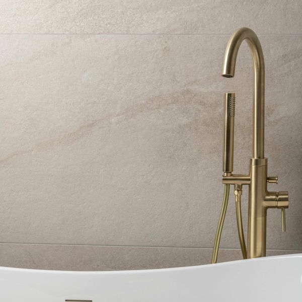 Astra Ivory Matt Stone Effect Tiles 1200x600mm