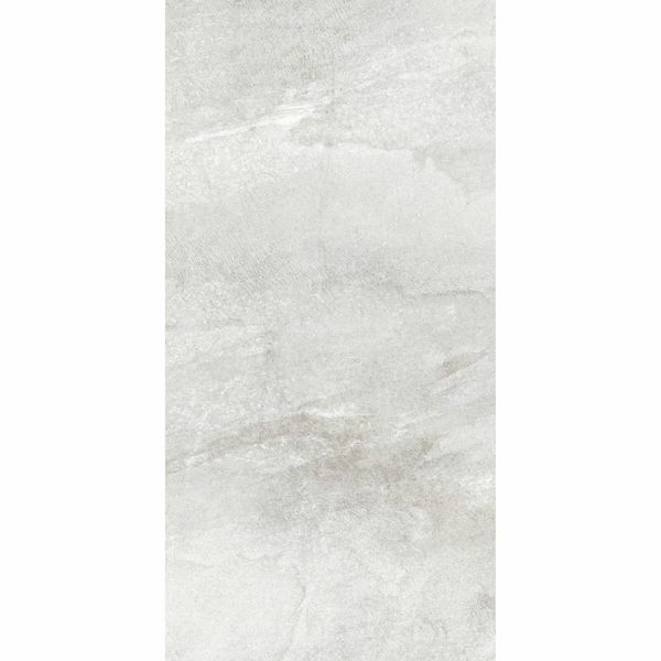 Astra Pearl matt stone-effect tiles, 1200x600mm, suitable for floors and walls, made of porcelain with a sleek grey finish.