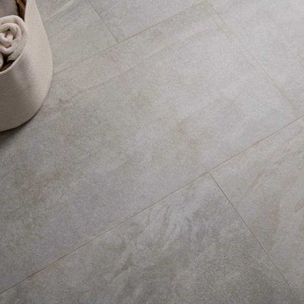 Astra Pearl Matt Stone Effect Tiles, 1200x600mm, perfect for Floor Tiles, Porcelain Tiles, Wall Tiles, and Grey Tiles.