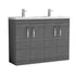 nuie 1200mm floor standing cabinet with double basinath025c, Nuie, Sink Vanity Unit, Basin Unit, 1