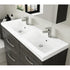 Athena Hacienda Black 1200mm Floor Standing Cabinet With Double Basin
