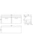 nuie 1200 wall hung 2 drawer unit laminate worktopath041lcm2, Nuie, Wall Hung Vanity Unit, 2