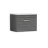 nuie 600 wall hung single drawer unit laminate worktopath039lcm, Nuie, Wall Hung Vanity Unit, 1