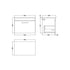 nuie 600 wall hung single drawer unit laminate worktopath039lcm, Nuie, Wall Hung Vanity Unit, 2