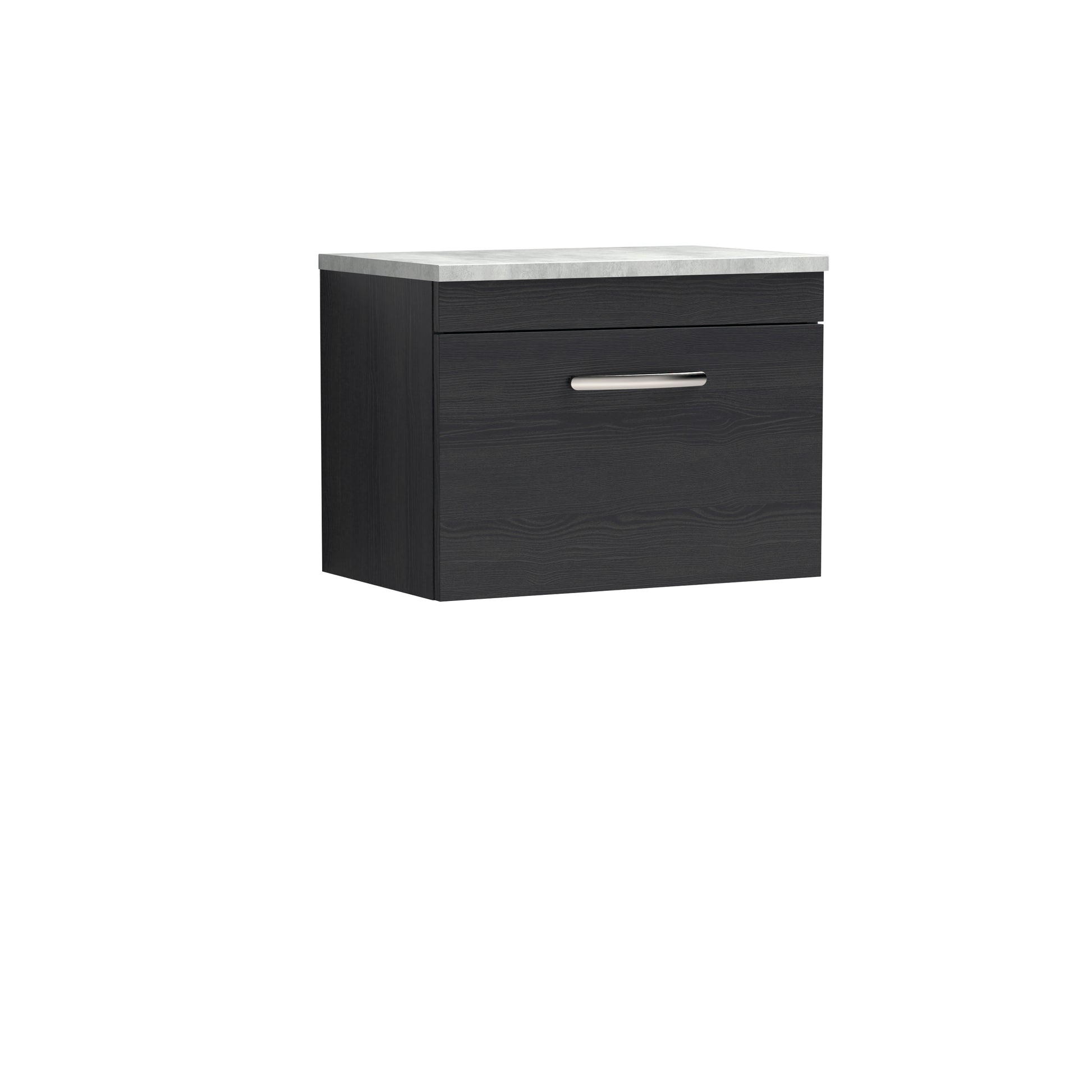 Nuie 600mm Wall Hung Vanity With Grey Worktop