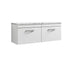 nuie 1200 wall hung 2 drawer unit laminate worktopath041lcm2, Nuie, Wall Hung Vanity Unit, 1