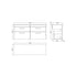 nuie 1200 wall hung 4 drawer unit laminate worktopath046lcm2, Nuie, Wall Hung Vanity Unit, 2