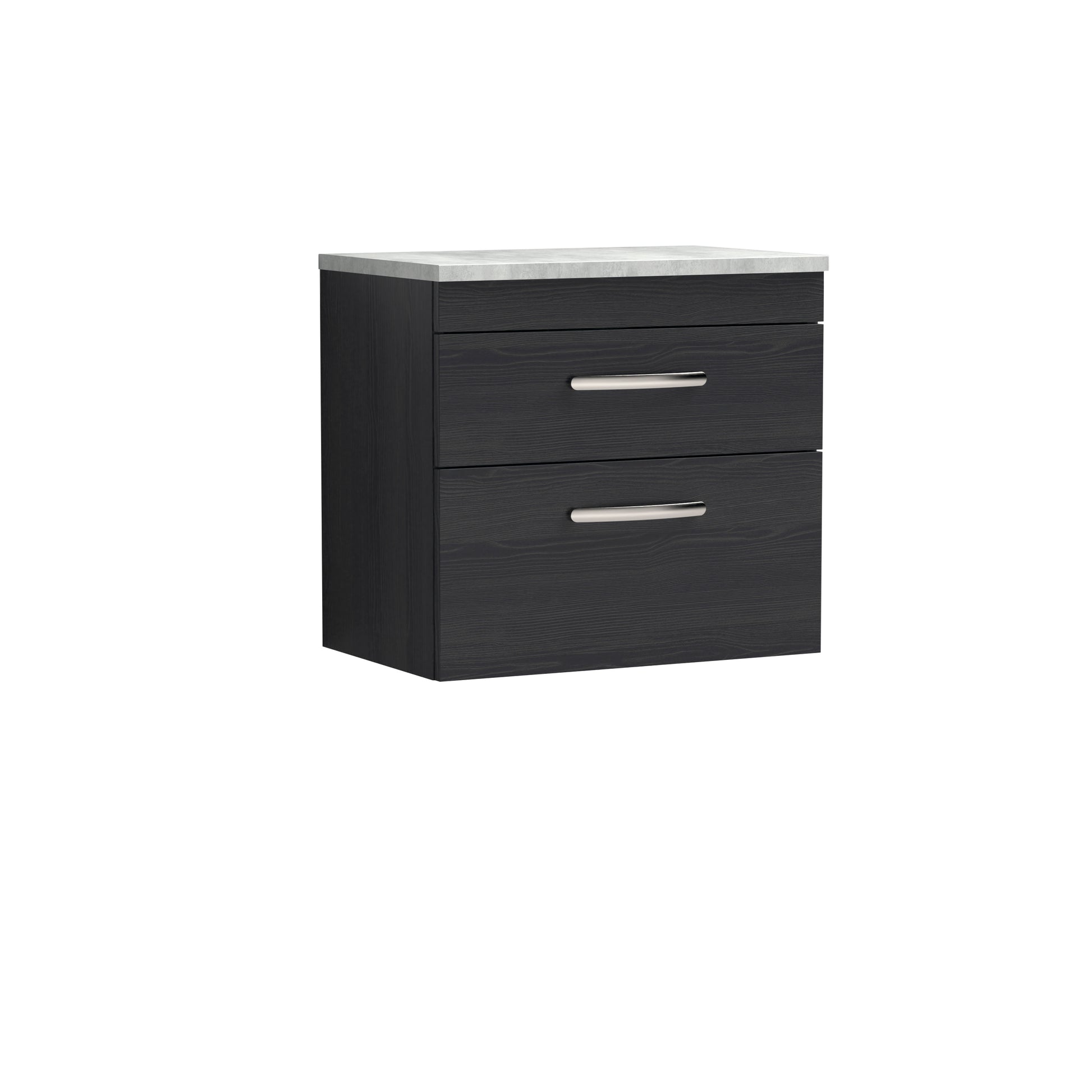 Nuie 600mm Wall Hung Vanity With Grey Worktop