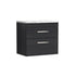 nuie 600 wall hung 2 drawer unit laminate worktopath047lcm, Nuie, Wall Hung Vanity Unit, 1