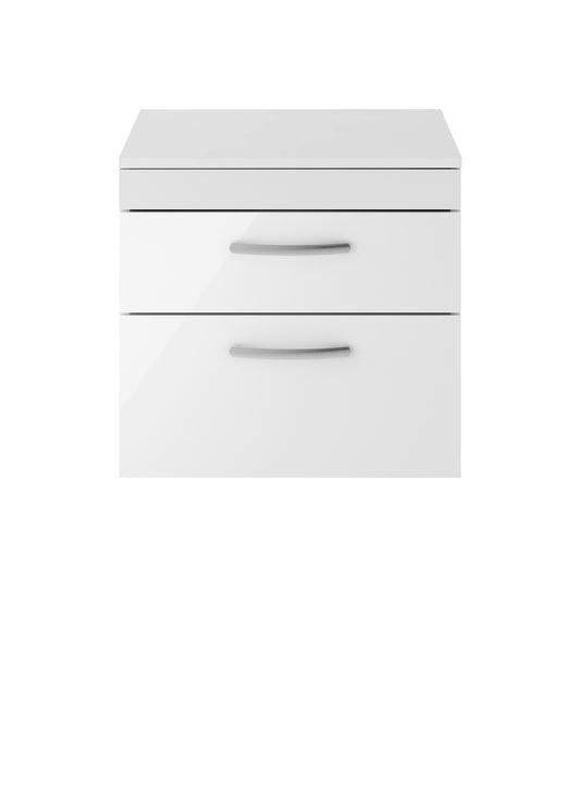 Nuie 600mm Wall Hung Vanity With Worktop