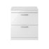 Athena Gloss White 800mm Floor Standing Vanity With Worktop