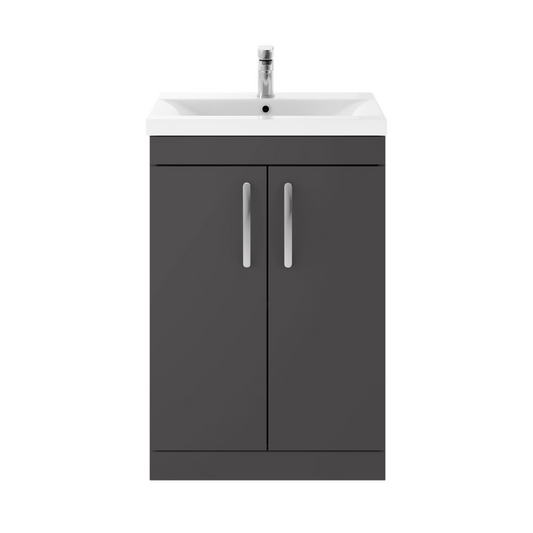 nuie 600mm floor standing cabinet with basin 1ath075a, Nuie, Sink Vanity Unit, Basin Unit, 1