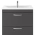 nuie 800mm floor standing cabinet with basin 1ath079a, Nuie, Sink Vanity Unit, Basin Unit, 2