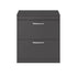 Athena Gloss Grey 800mm Floor Standing Cabinet With Worktop