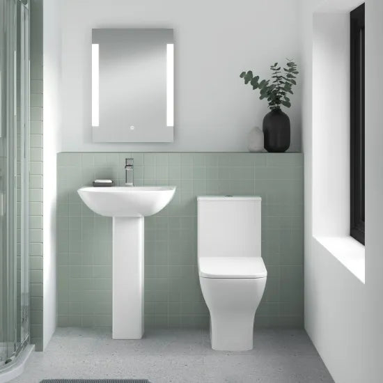 Nuie Ava 545mm Basin & Pedestal