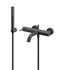 vema maira wall mounted bath shower mixer tap matt black, Vema, Black Bath Shower Mixer Taps, Bath Taps, Taps, 4