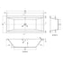 Nuie Eternalite Square Double Ended Bath 1800 x 800mm