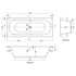 Nuie Eternalite Round Double Ended Bath 1700 x 700mm