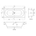 Nuie Eternalite Round Double Ended Bath 1700 x 750mm